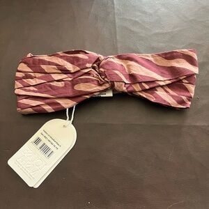 Diane von Furstenberg Pink and Tan Headband